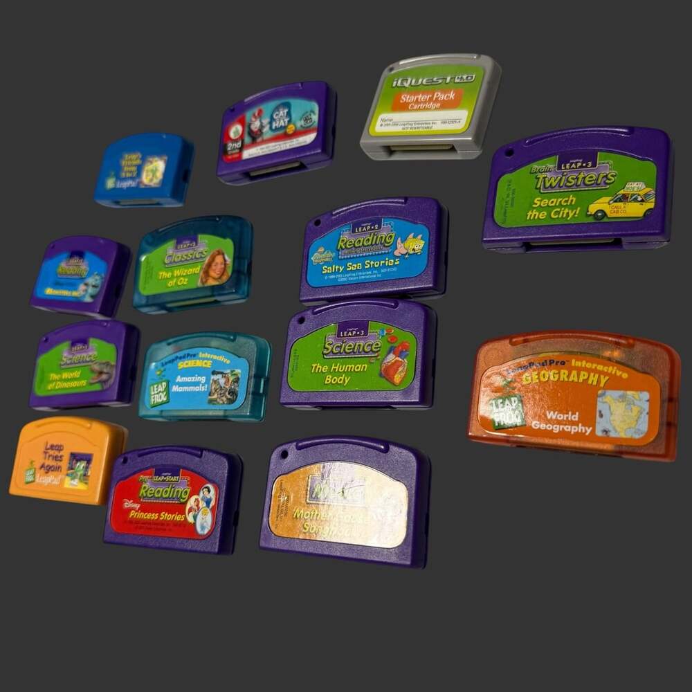 LeapFrog LeapPad Learning Game Cartridges Lot of 14